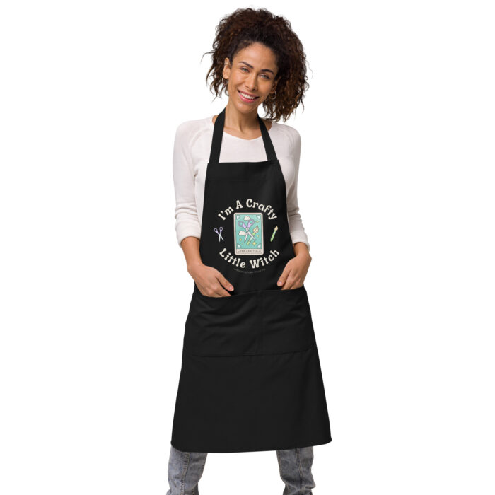 "I'm a Crafty Little Witch" Craft Apron